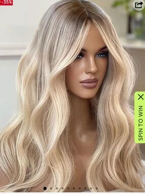 True Gluess 5.5x5.5 HD Human Hair Lace Front Wig 22” Blonde